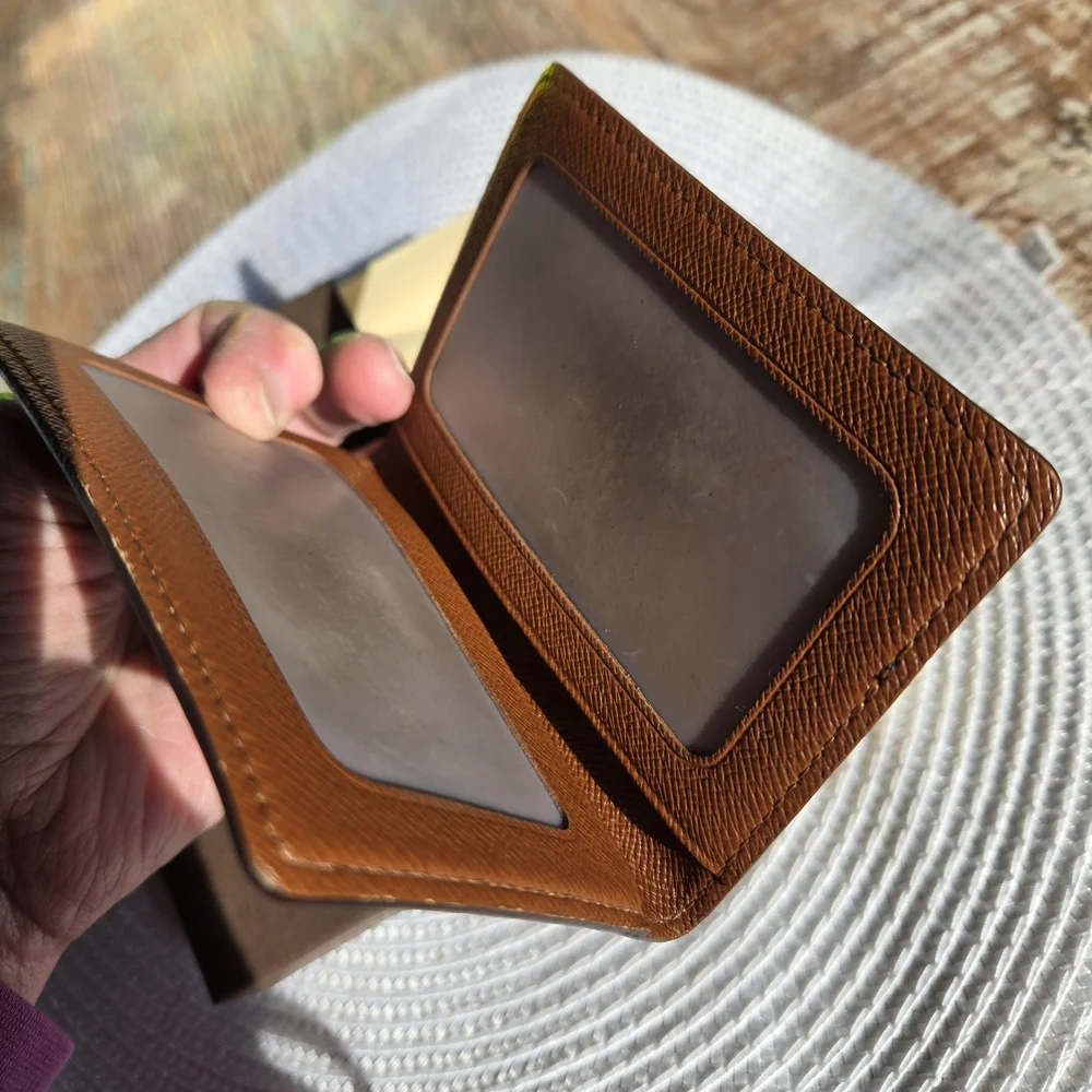 Louis Vuitton Brown and Gold Monogram Wallet with L.V dust bag & Box (BIN 005)